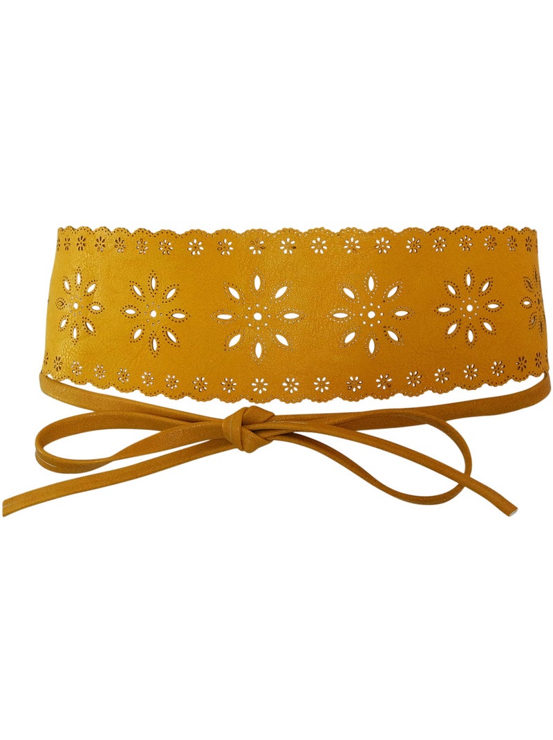 Ceinture SPIRALE Jaune - Kiabi