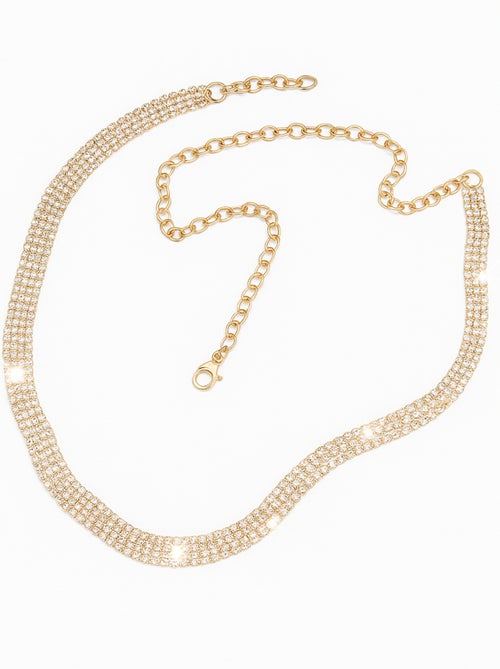 Ceinture strass fa?on diamant - Kiabi