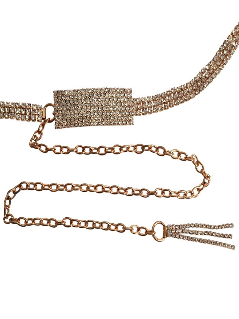 Ceinture strassée DEVOTA Doré/or - Kiabi