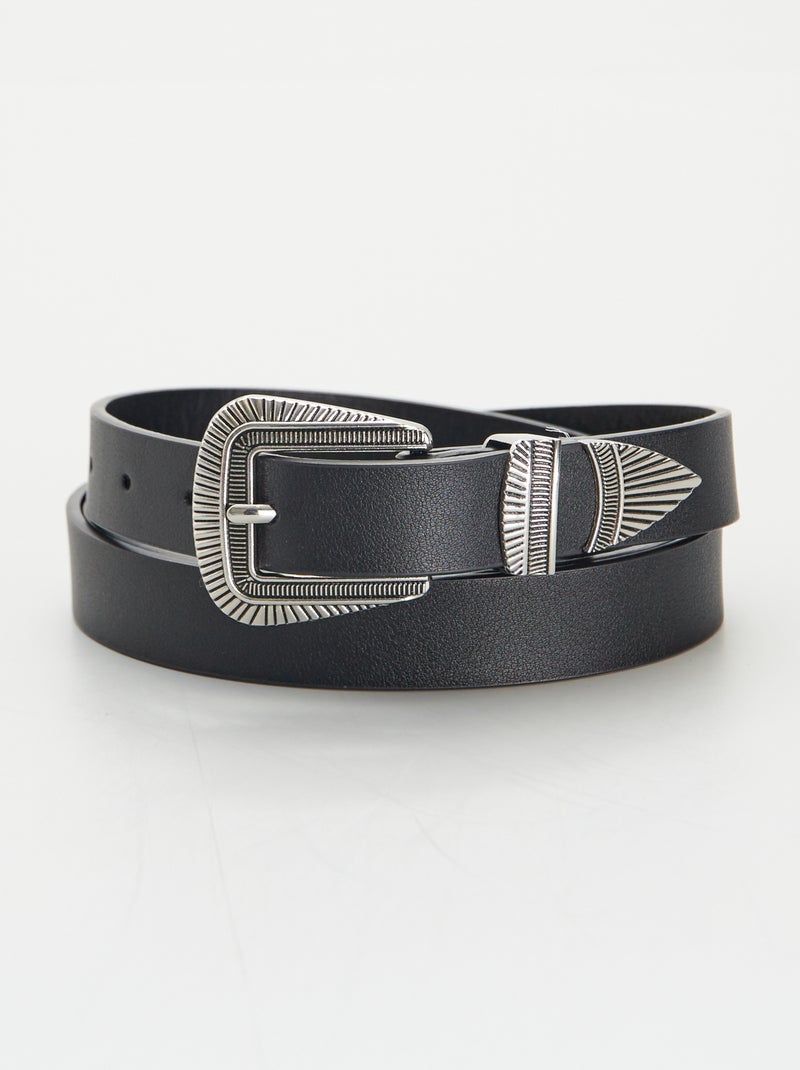 Ceinture style western Noir - Kiabi