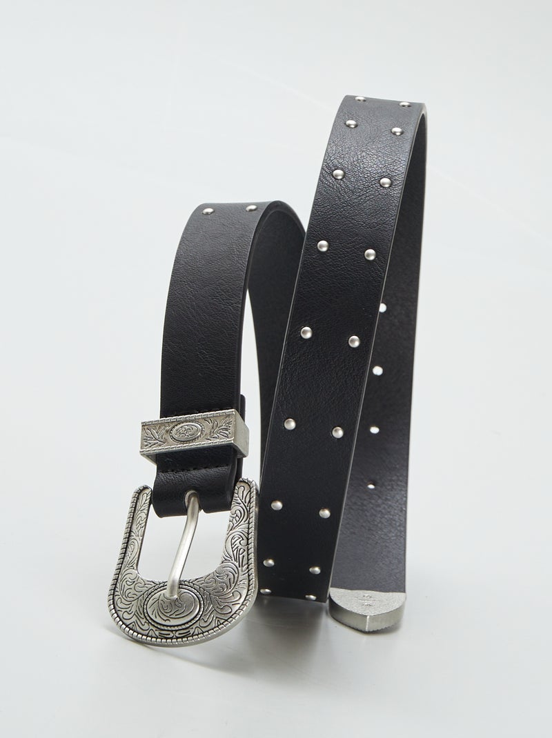 Ceinture style western - Noir - Kiabi - 8.00€