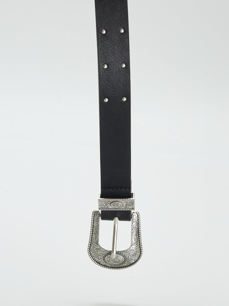 Ceinture style western - Noir - Kiabi - 8.00€