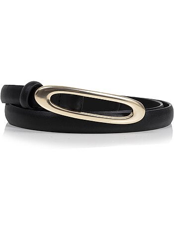Ceinture synthétique avec plaque arrondie femme isotoner
