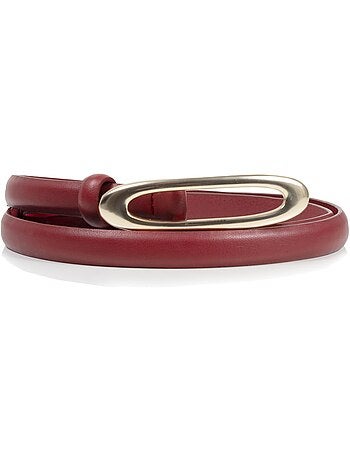 Ceinture synthétique avec plaque arrondie femme isotoner