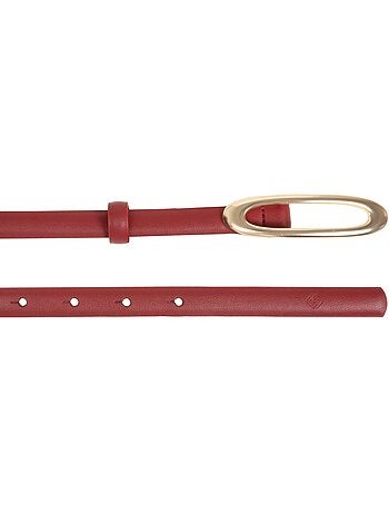 Ceinture synthétique avec plaque arrondie femme isotoner