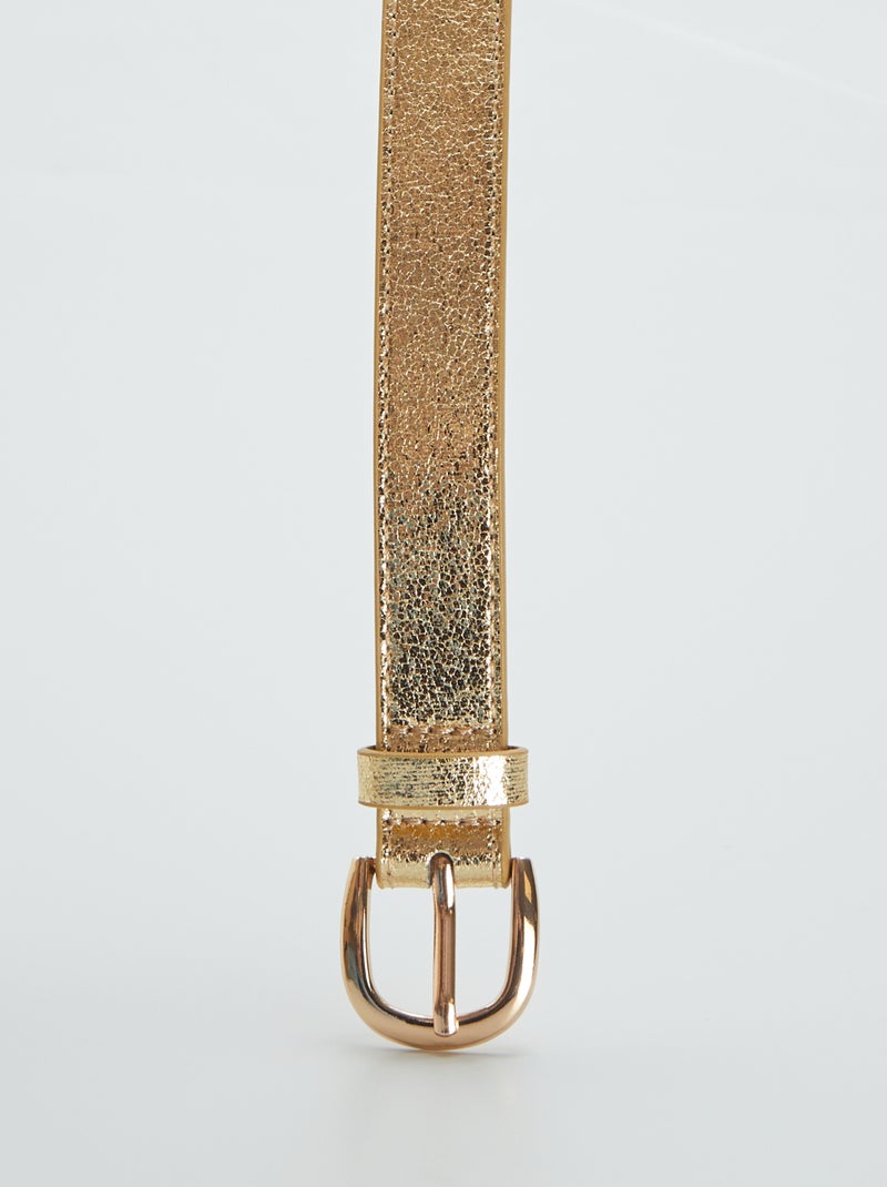 Ceinture texturée et irisée BEIGE - Kiabi