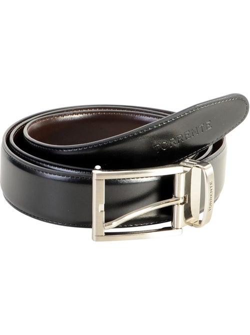 Ceinture Torrente Avec Boite Cadeau Reversible Noir et Marron CM24 - Kiabi Ceinture Torrente Avec Boite Cadeau Reversible Noir et Marron CM24 - Kiabi