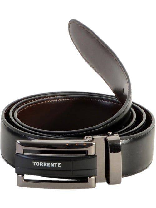Ceinture Torrente Avec Boite Cadeau Reversible Noir et Marron CM33 - Kiabi Ceinture Torrente Avec Boite Cadeau Reversible Noir et Marron CM33 - Kiabi