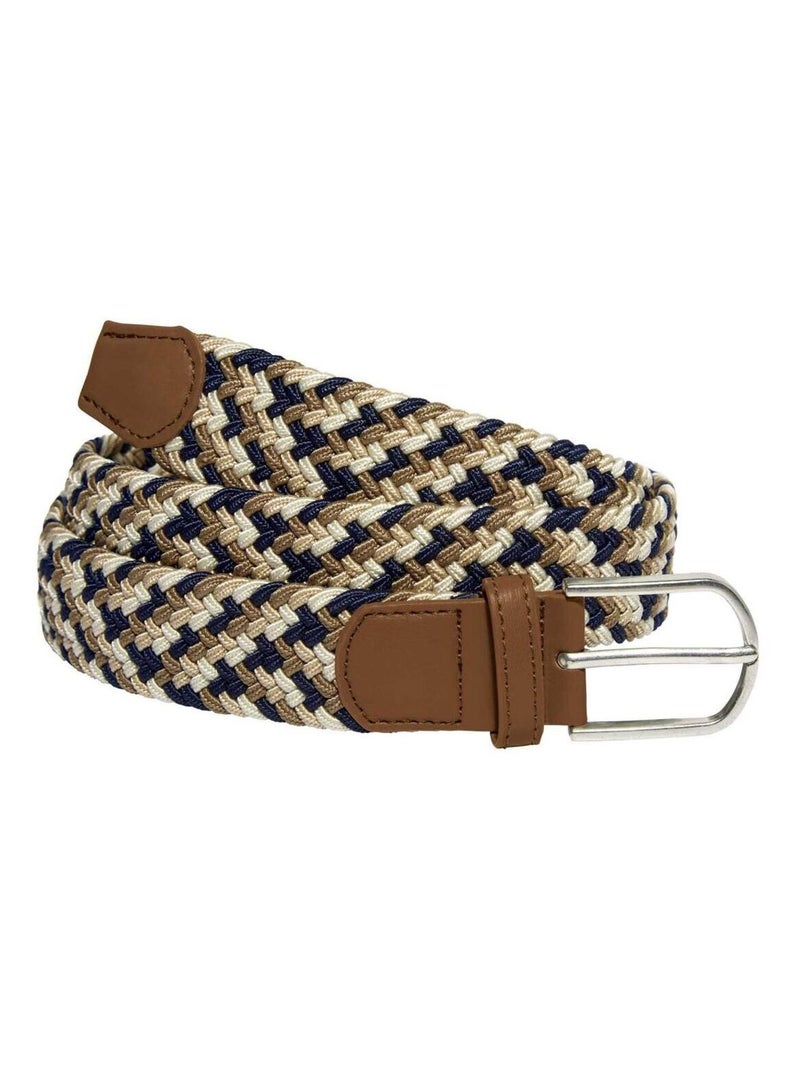 Ceinture Tress?e Stretch Confort  - ATLAS FOR MEN Camel - Kiabi
