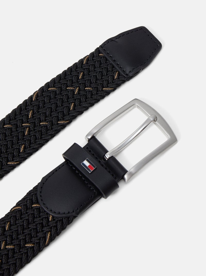 Ceinture tressée - Tommy jeans Noir - Kiabi