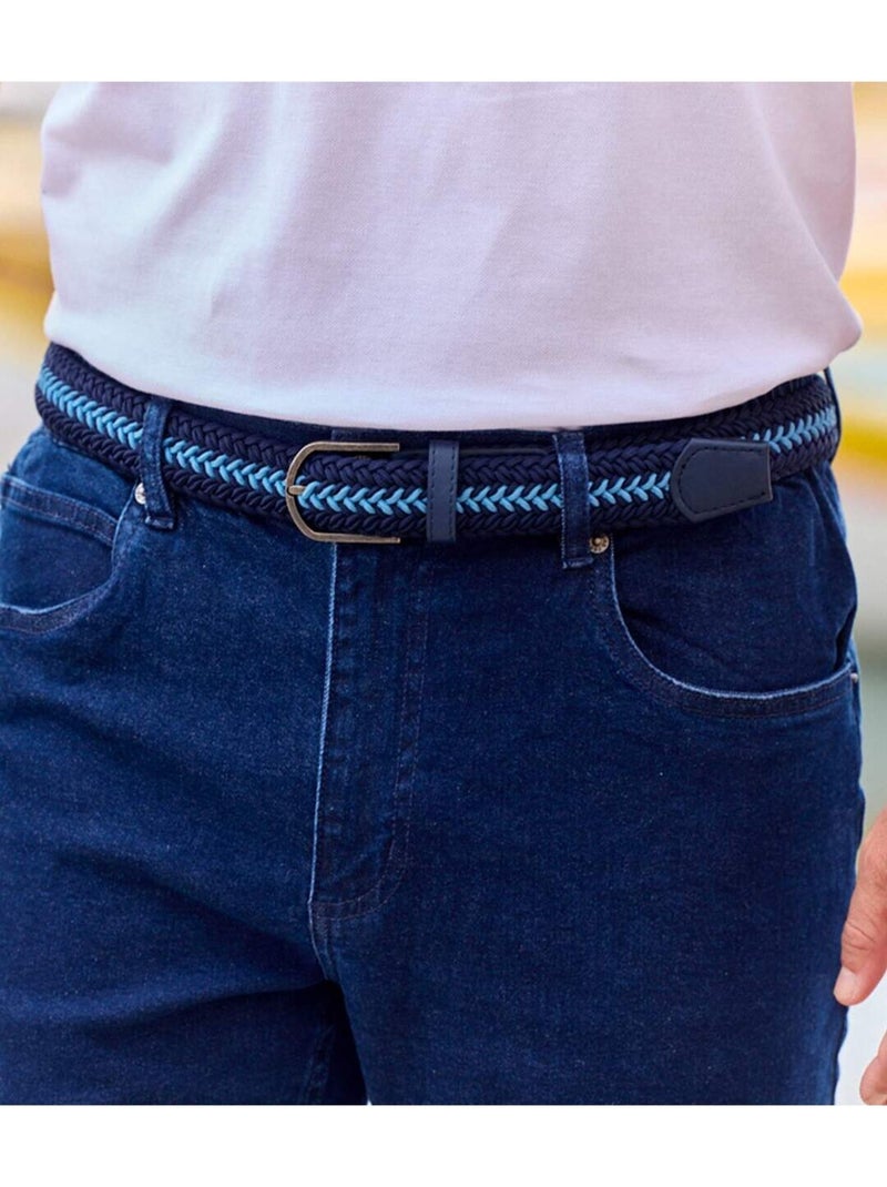 Ceinture Tressée Confort  - Atlas For Men Bleu - Kiabi