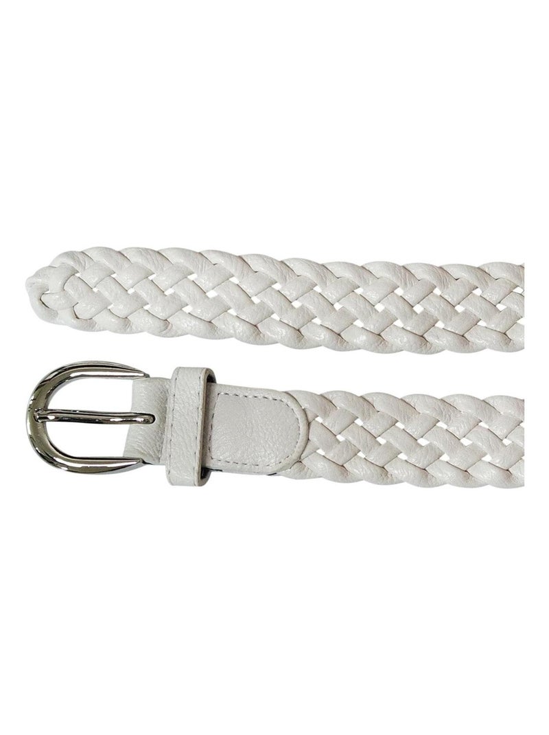 Ceinture tressée CULIK Blanc - Kiabi