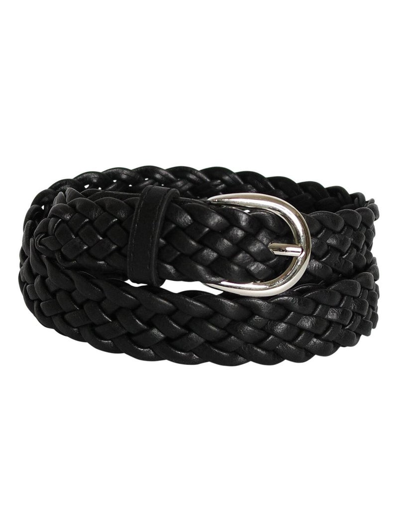 Ceinture tressée CULIK Noir - Kiabi