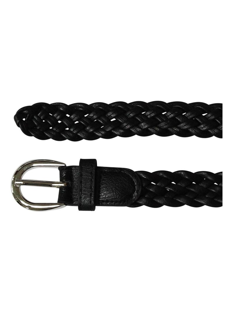 Ceinture tressée CULIK Noir - Kiabi