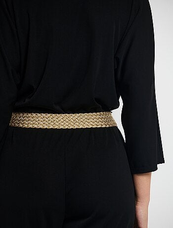 Ceinture tressée dorée taille unique