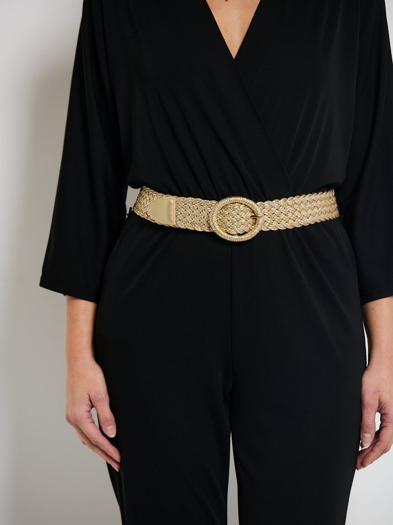 Ceinture tressée dorée taille unique Doré/or - Kiabi