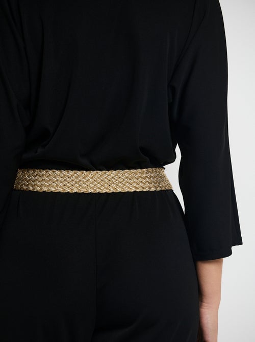 Ceinture tressée dorée taille unique - Kiabi