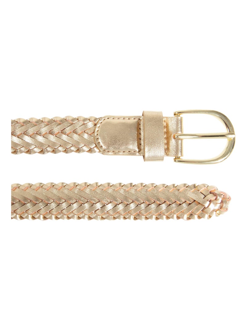 Ceinture tressée Doré/or - Kiabi