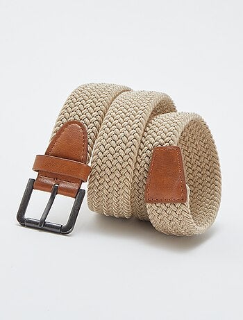 Ceinture tressée élastique