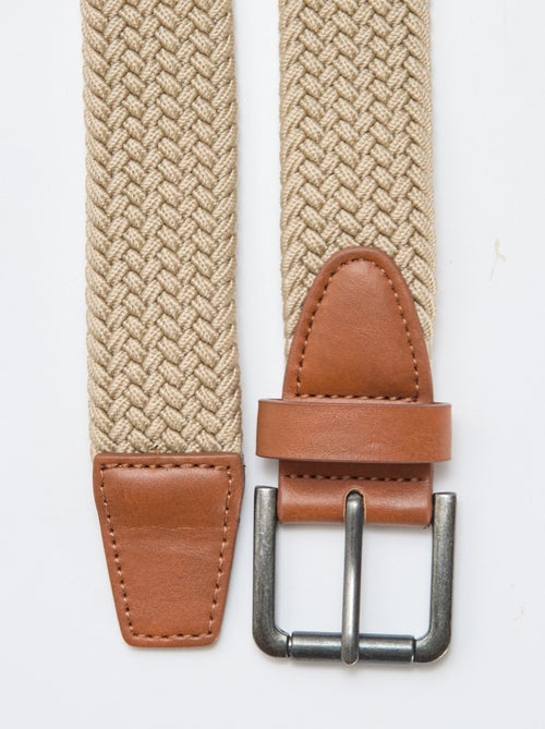 Ceinture tressée élastique - Kiabi