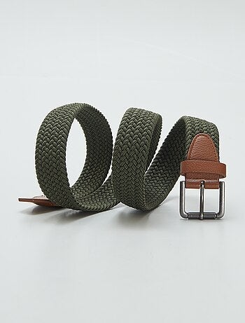 Ceinture tressée élastique
