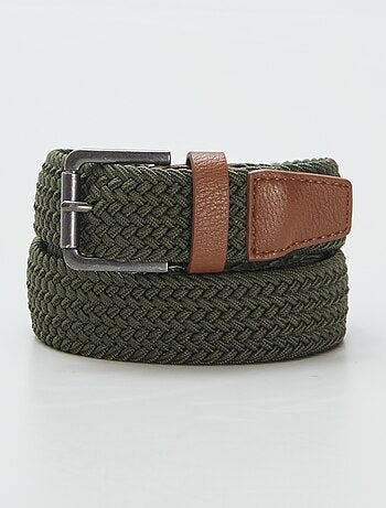Ceinture tressée élastique