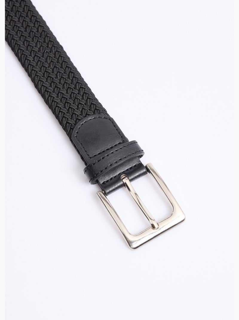 Ceinture tressée extensible taille unique - AFIBEL Noir - Kiabi