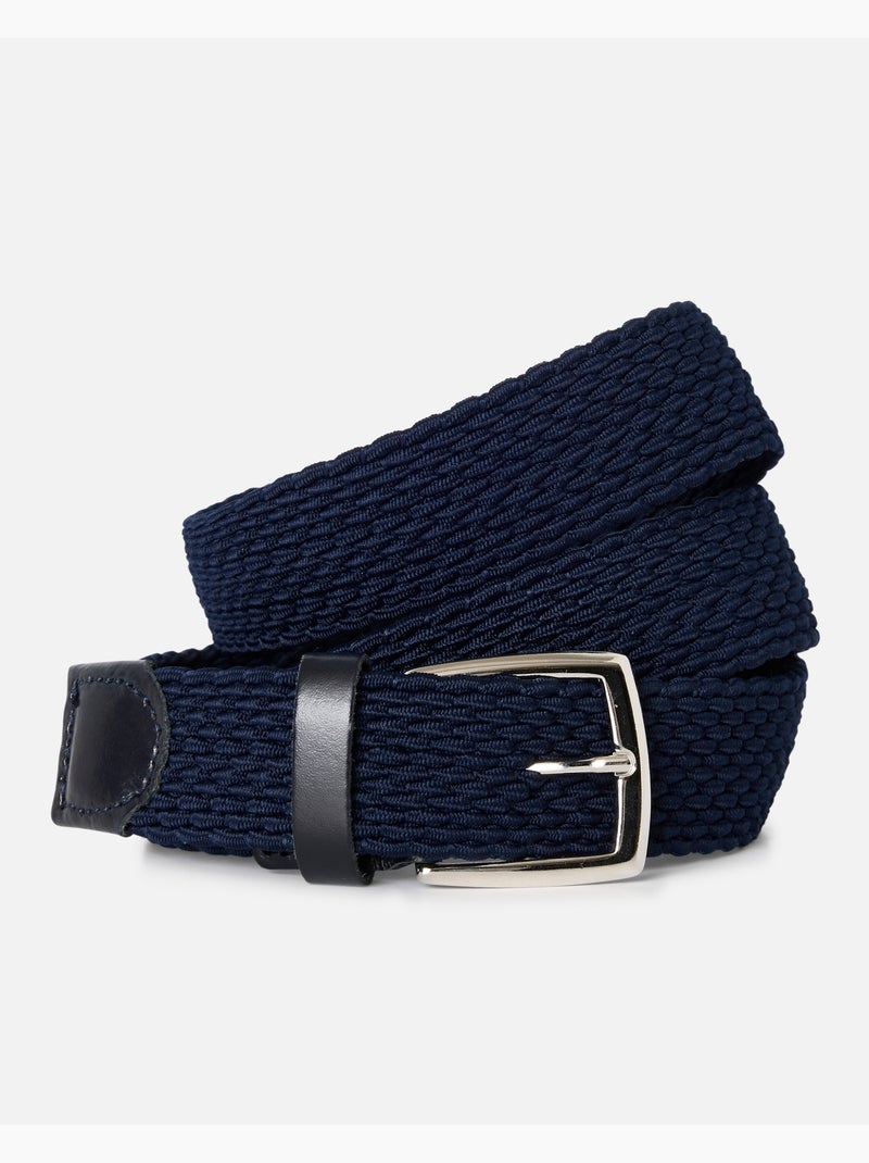 Ceinture tressée homme - Damart Bleu - Kiabi