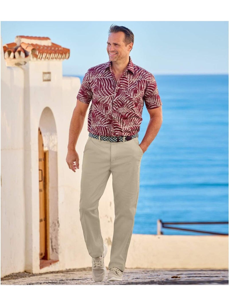 Ceinture Tressée Stretch Confort   - ATLAS FOR MEN Marron - Kiabi