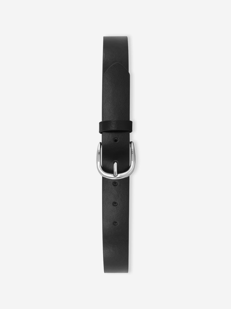 Ceinture unie basique noir - Kiabi