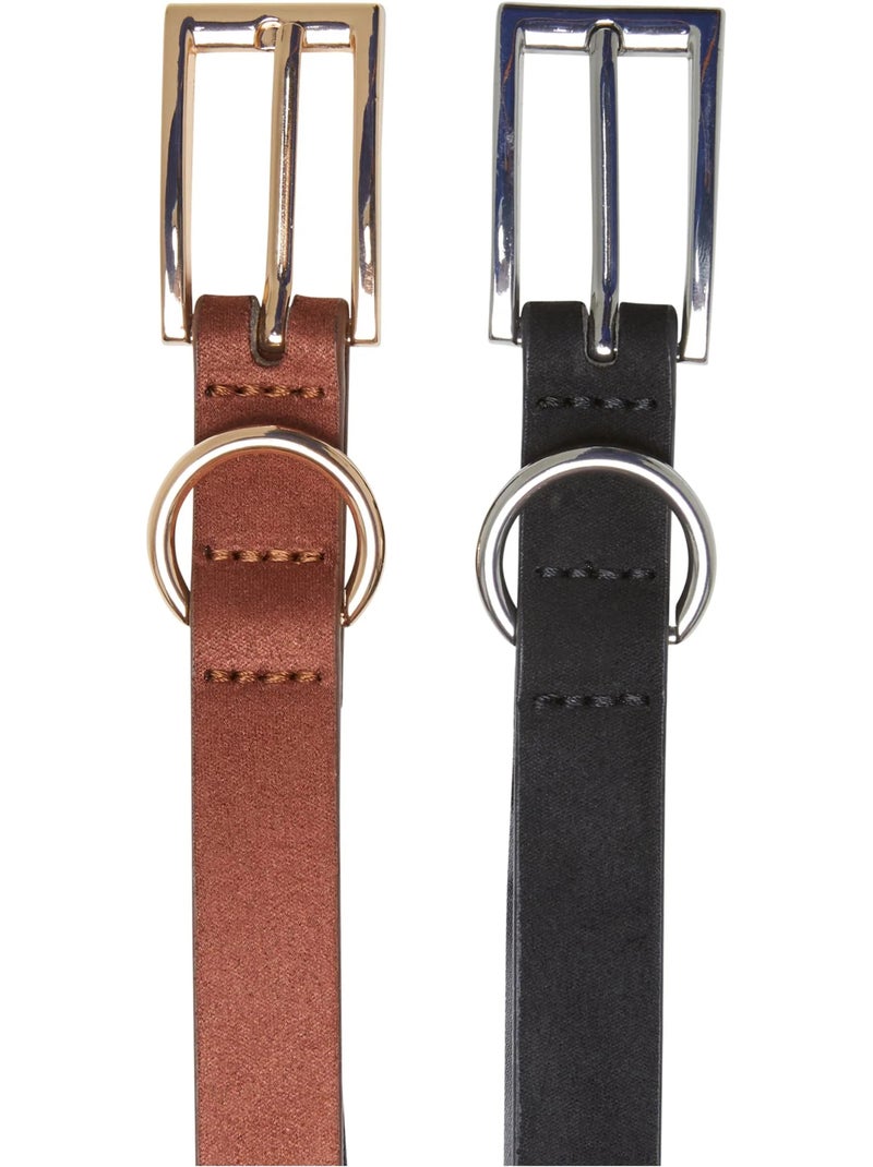 Ceintures motif/style cintré - urban classics Noir Marron - Kiabi