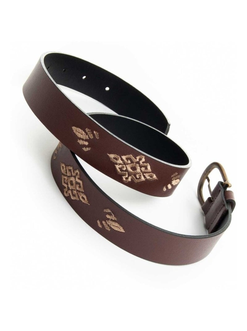 Ceintures Purapiel Bordbelt Marron - Kiabi