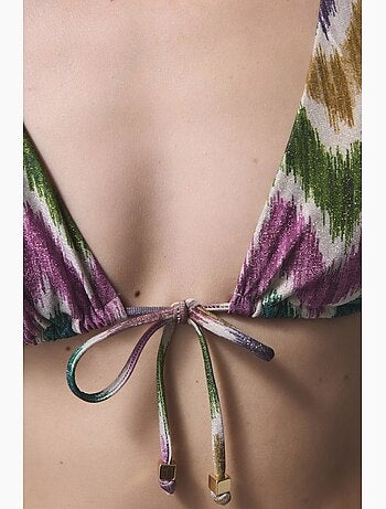 Celine deep v zigzag haut de bikini penti