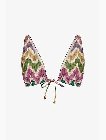 Celine deep v zigzag haut de bikini penti