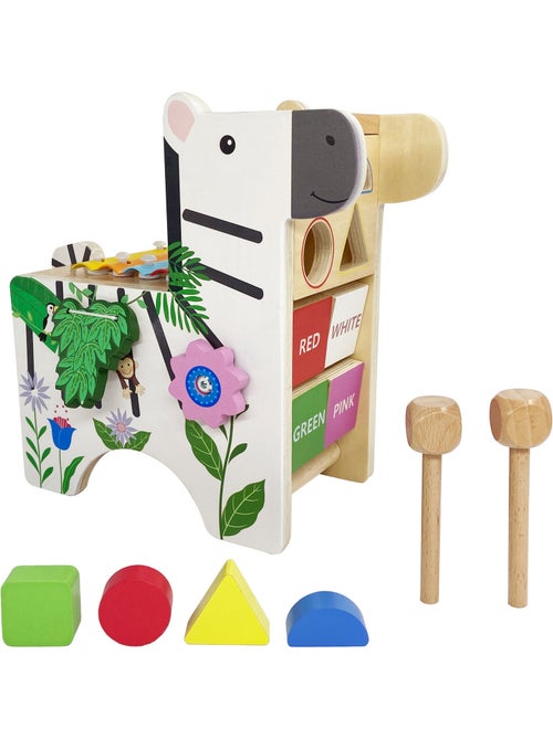 Centre d'Activites Apprends et Joue Zebre avec Xylophone pour Tout-Petits - Kiabi Centre d'Activites Apprends et Joue Zebre avec Xylophone pour Tout-Petits - Kiabi