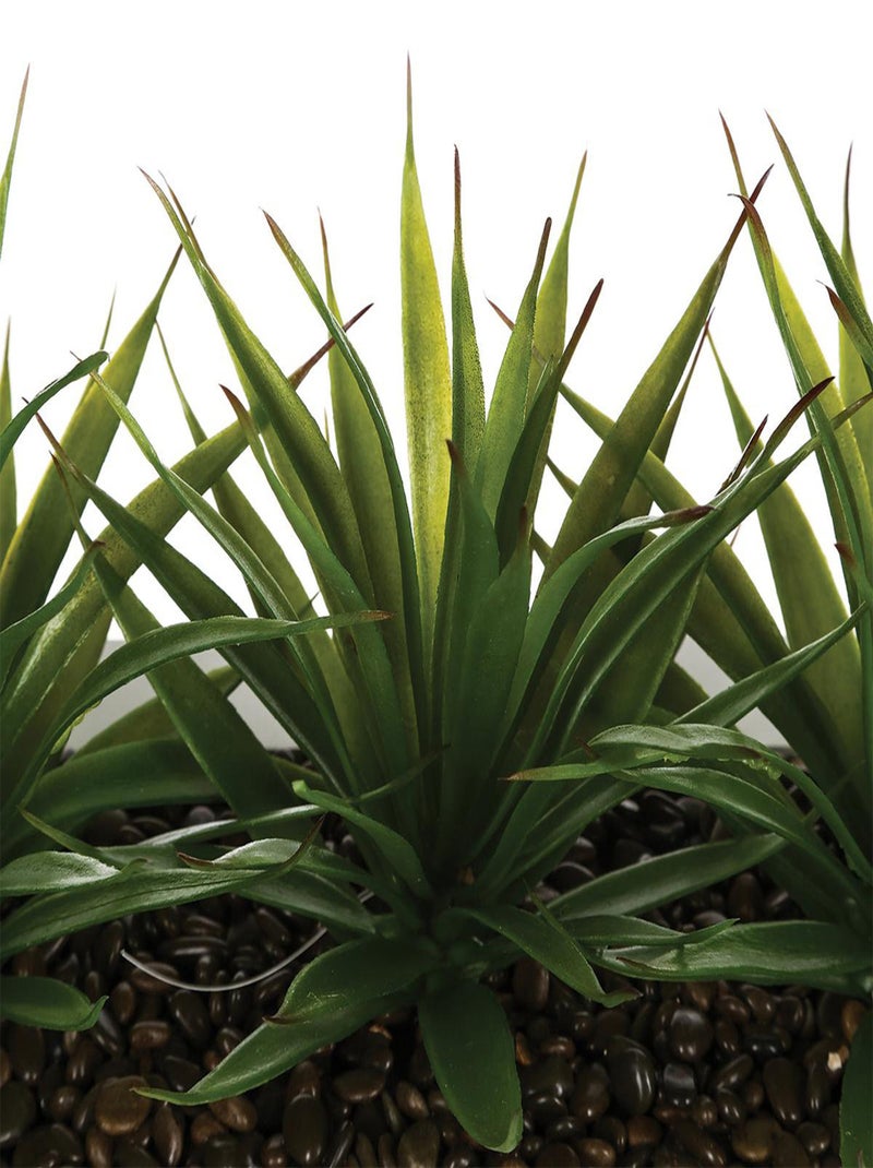 Centre de table avec 3 plantes aloe vera artificielles Vert - Kiabi