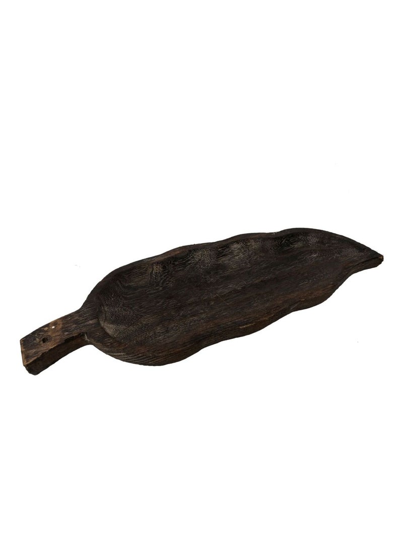 Centre de table déco Ethnique Feuille 45 cm Marron - Kiabi