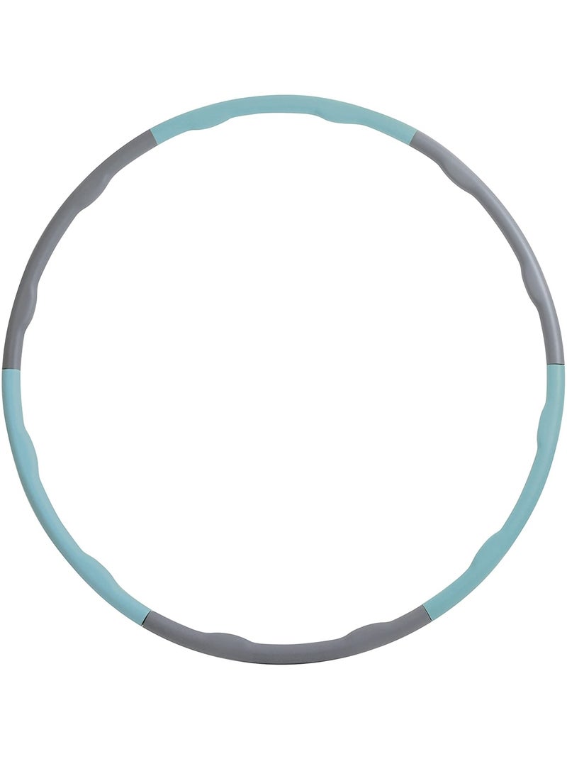 Cerceau de fitness Hula Hoop avec vagues de massage - gris/bleu ciel Bleu - Kiabi