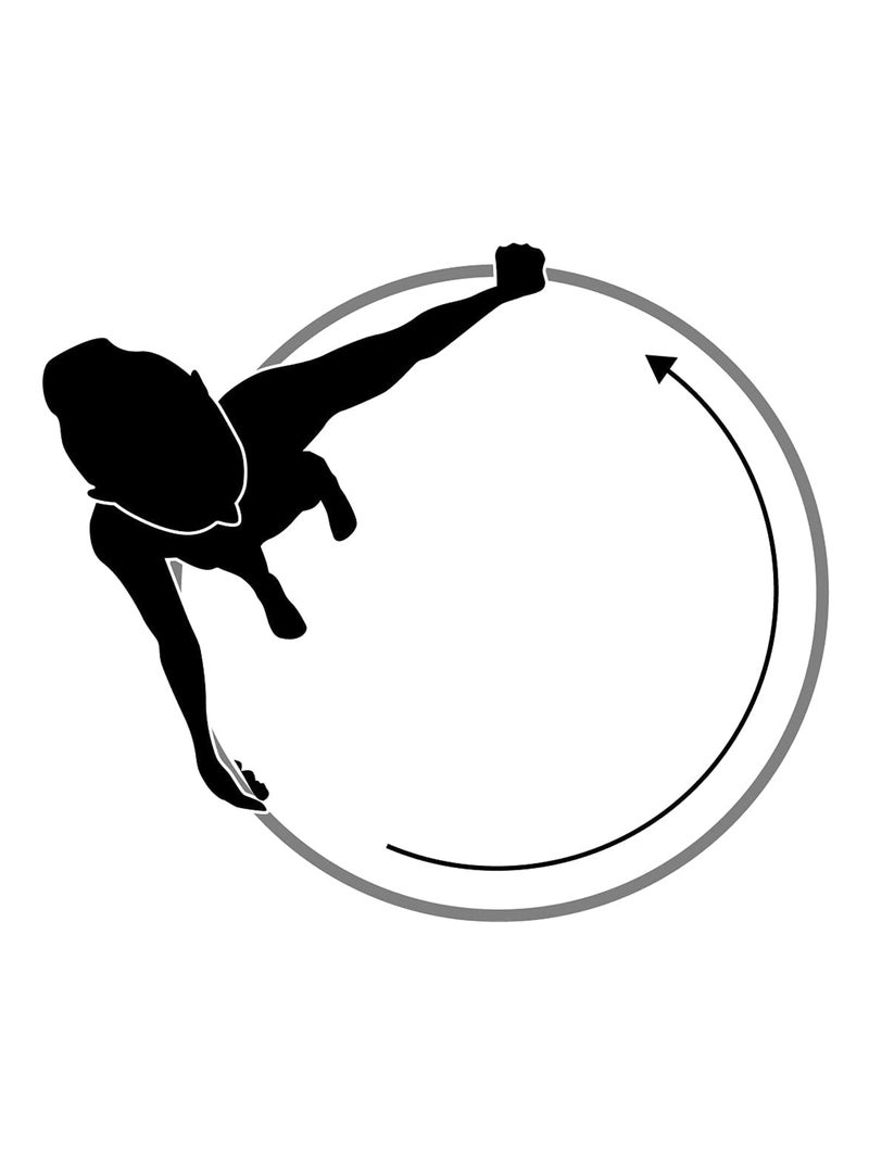 Cerceau de fitness Hula Hoop avec vagues de massage - gris/bleu ciel Bleu - Kiabi