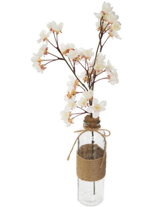 Cerisier artificiel en vase de verre dream - Kiabi