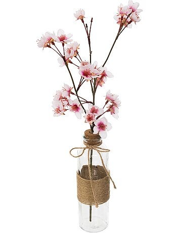 Cerisier artificiel en vase de verre dream
