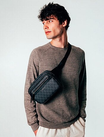 Chabrand Body-Bag Toile Enduite Cuir