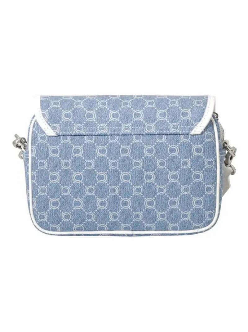 Chabrand Sacoche Toile Enduite Cuir Bleu - Kiabi