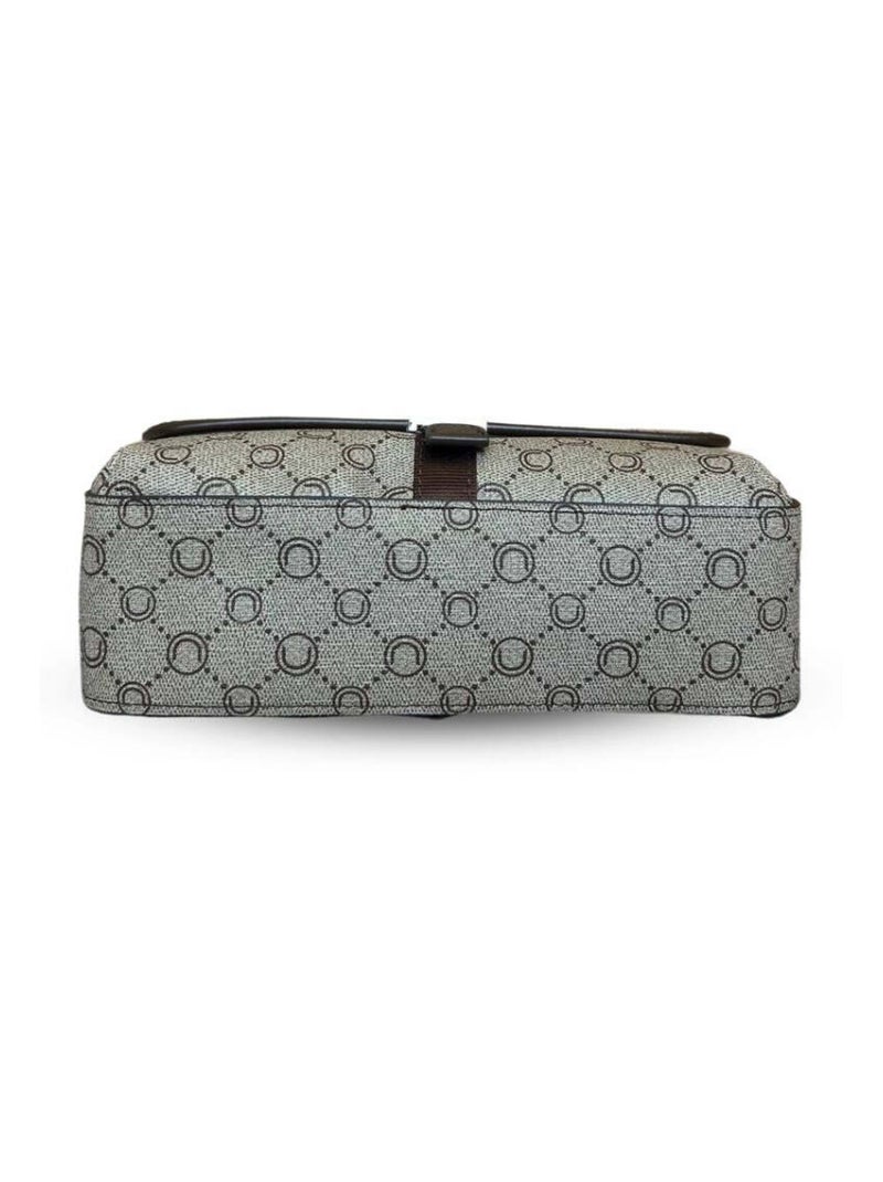 Chabrand Sacoche Toile Enduite Cuir Marron - Kiabi