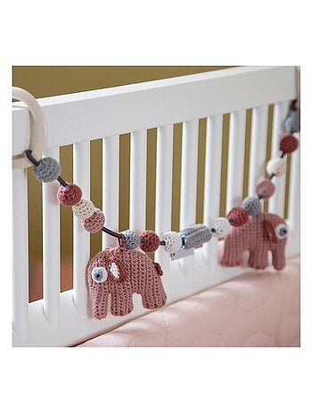 Chaîne de landau crochet Fanto en coton bio fleuri