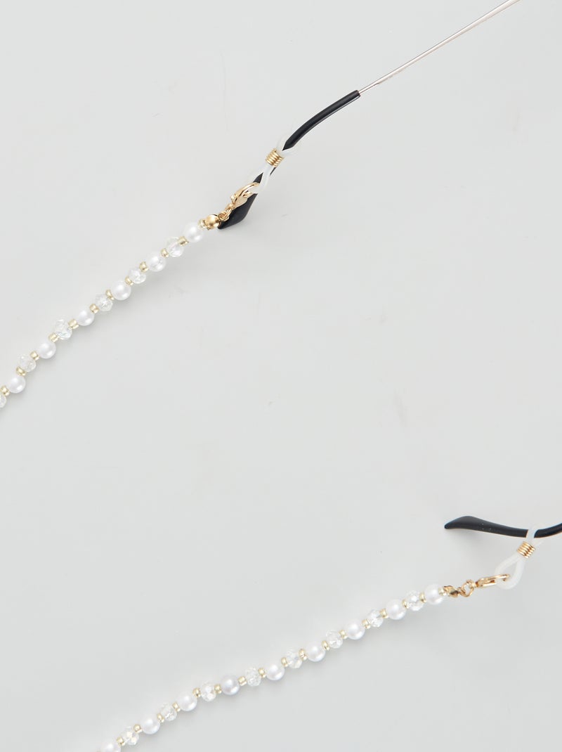 Chaine de lunette Blanc - Kiabi