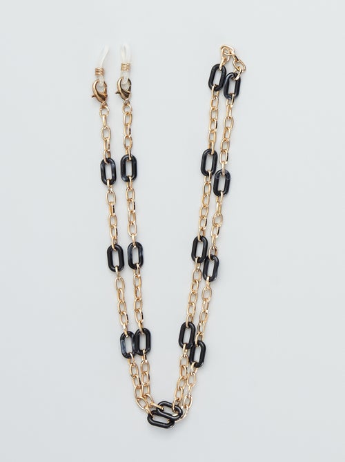 Chaine de lunettes à maillon bicolore - Kiabi