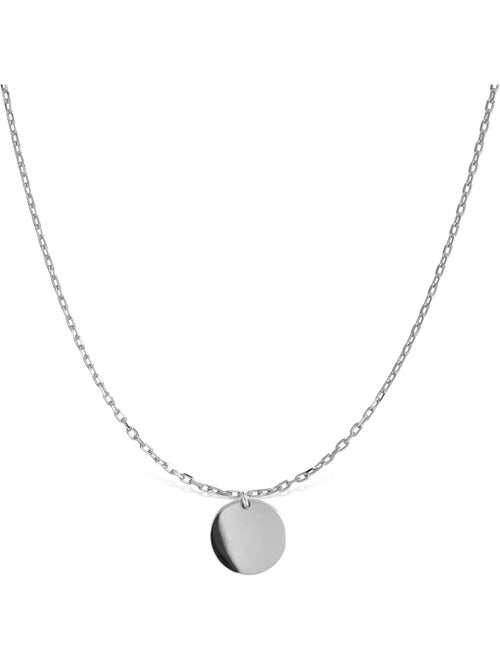 Chaîne en argent sterling 925 Luxenter mi sol avec finition rhodiée - Kiabi