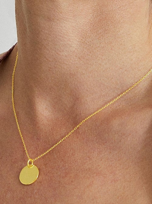 Chaîne Luxenter mi sol en argent 925 avec finition plaquée or jaune 18 carats - Kiabi