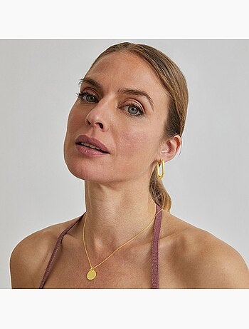 Chaîne Luxenter mi sol en argent 925 avec finition plaquée or jaune 18k